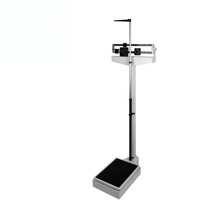 Balança médica mecânica de altura e peso para pesagem corporal Balança pessoal de altura e peso