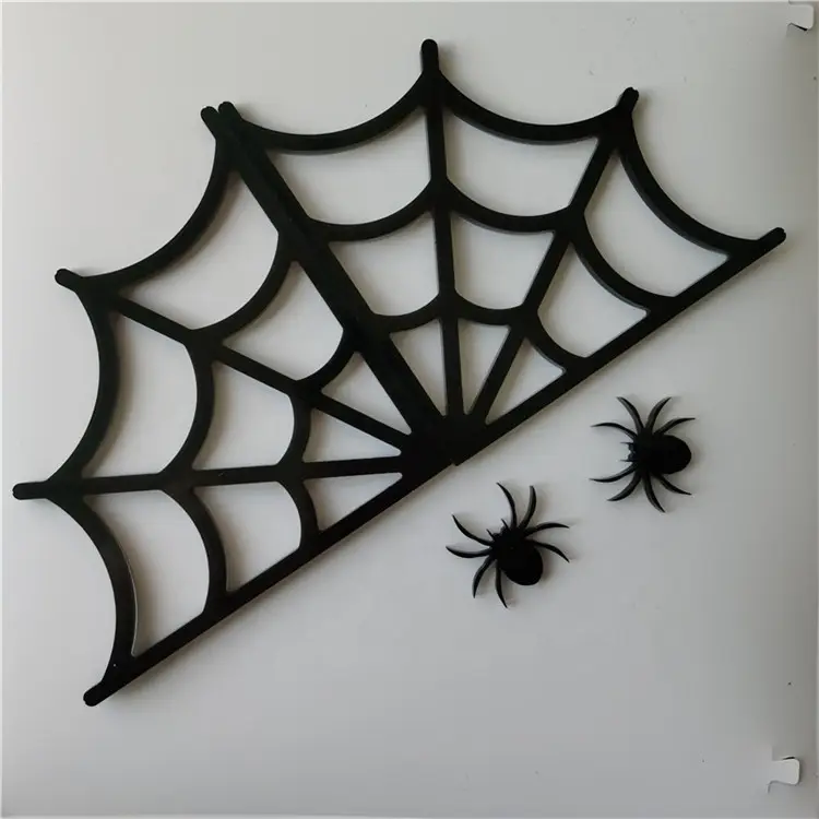 Molde de araña de silicona para decoración de halloween, 7 pulgadas, brillante, Y1143