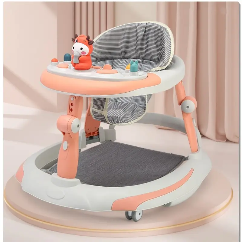 A nova listagem 4 em 1 molde plástico do bebê walker carrinhos walkers pré preço giratória rodas bebê carro walker