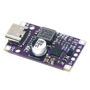 USB Type-C 2-3S BMS 15W 3.7V โมดูลเพิ่มการชาร์จแบตเตอรี่ลิเธียมแบบสมดุลรองรับไฟแสดงสถานะการชาร์จเร็ว QC ด้วย PCB และ PCBA - Product Image 3