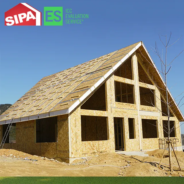 China Best Factory Good Price Wall Structural Insulated Panel Home Kit EPS OSB Paneles Modular SIP Panel House Kit Prefab House