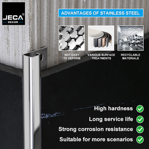 Jeca trang trí nội thất gạch <span class=keywords><strong>TRIM</strong></span> góc Kim loại hồ sơ Dải vàng Tường sàn cạnh <span class=keywords><strong>TRIM</strong></span> cho nhà hàng phòng tắm gạch trang trí - Product Image 3