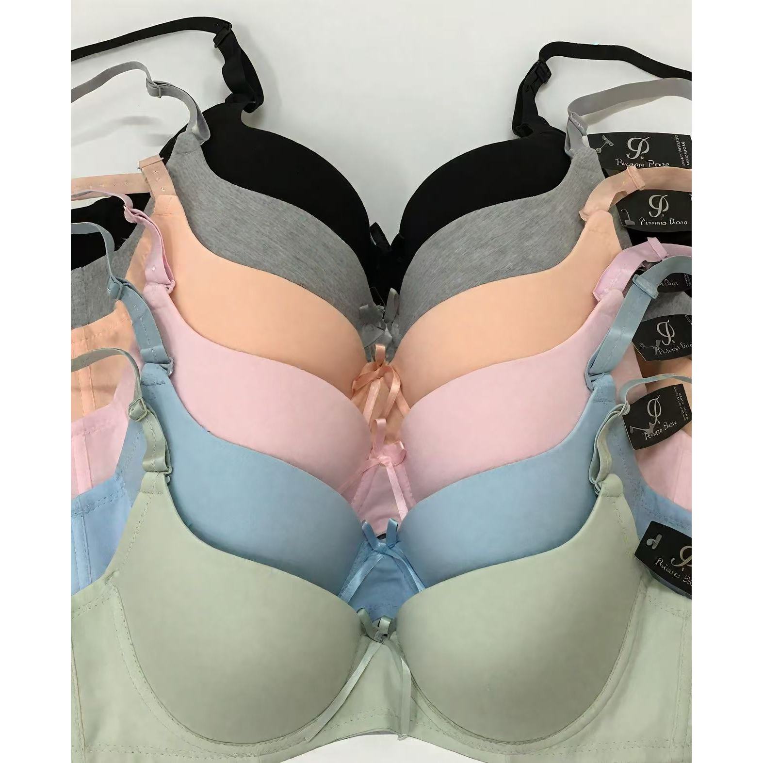 Negro.Verde claro.Gris.Rosa.Azul claro.Melon