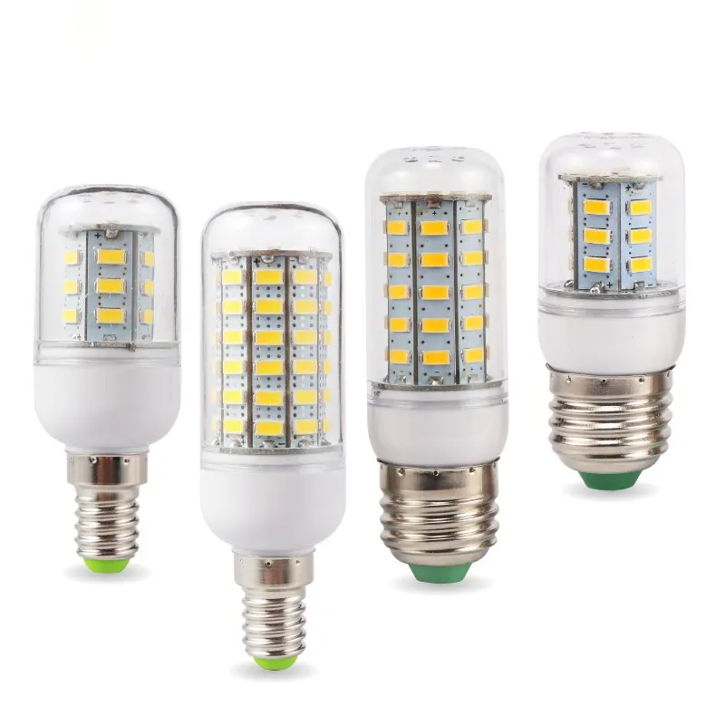 E27 E14 lampadine a LED per mais 24 36 48 56 69 72 96LED SMD 5730 220V/110V lampada a LED lampadario a candela luce a LED per interni esterni