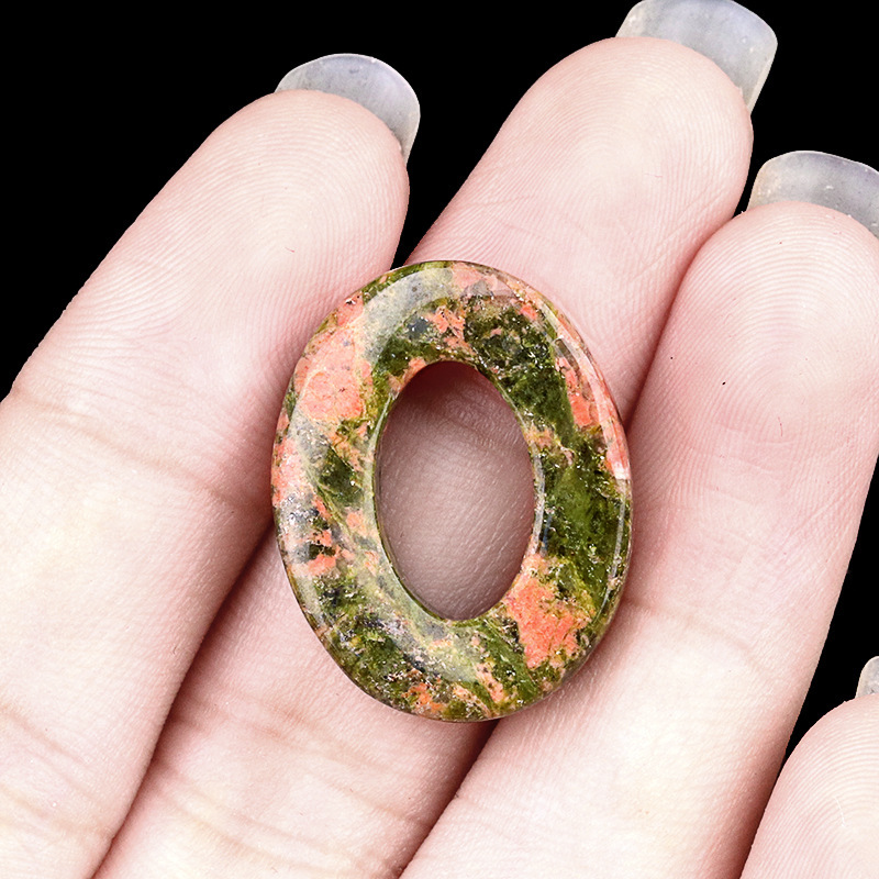Piedra verde floral