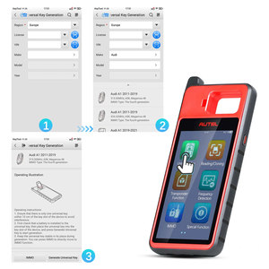 MaxiIM KM100 Key Tool, lebenslange kostenlose Updates, OBD IMMO Key Generation, Chip / Transponder Read Write Clone
