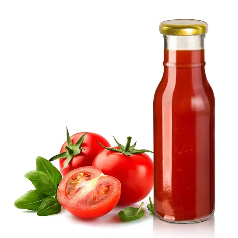 Vuoto rotondo a buon mercato 250 ml 350 ml 500 ml bottiglia di imballaggio per insalata salsa al peperoncino bottiglie di vetro