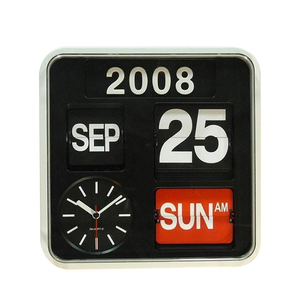 Trang Trí Nội Thất Đa Chức Năng Đen Lật Lịch Analog Quartz Đồng Hồ <span class=keywords><strong>Fartech</strong></span> Lật Bàn & Bảng Đồng Hồ - Product Image 2