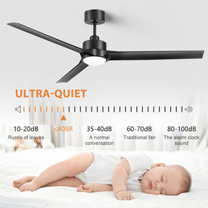 Moderna lampada da 60 pollici con ventilatore <span class=keywords><strong>a</strong></span> soffitto <span class=keywords><strong>a</strong></span> LED con telecomando ABS per esterno o domestico ventilatore <span class=keywords><strong>a</strong></span> soffitto elettrico con luce - Product Image 5