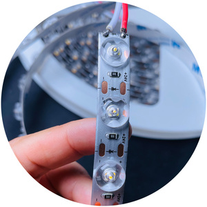 170 fasulye açısı 18W DC24V 11MM PCB 48leds2 tel CCT 2700-6500k diffüz optik lens alüminyum profil için led ışık şerit - Product Image 4