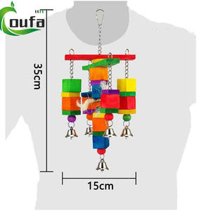 Lớn Và Nhỏ Bằng Gỗ Vẹt Chew Đồ Chơi Bird Nguồn Cung Cấp & Đu Bird Đồ Chơi Trực Tiếp Từ Nhà Máy Cổ - Product Image 5
