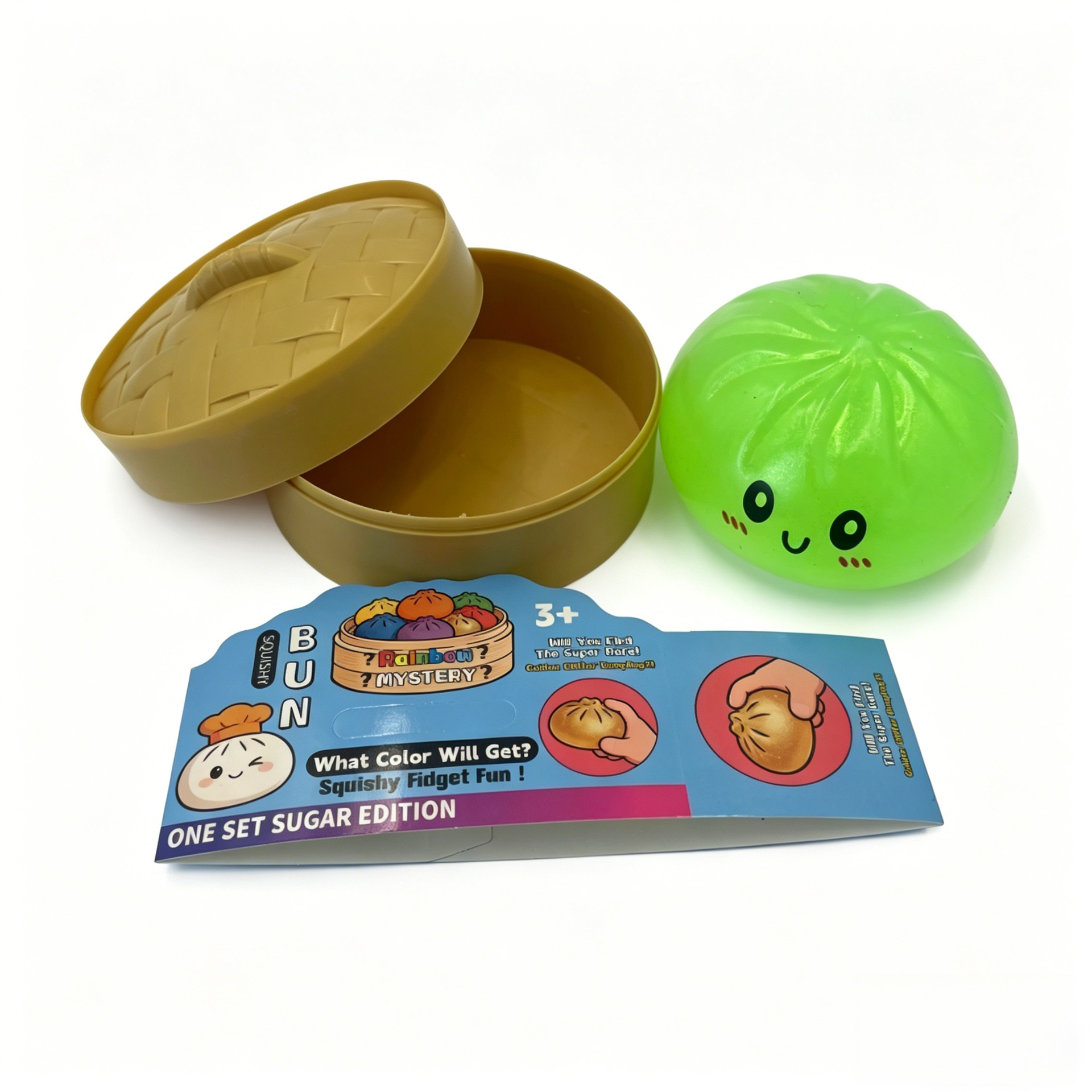10 tarjetas de vaporizador de bollos rellenos al vapor de color verde fluorescente