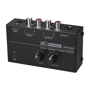 PREAMPLIFICADOR DE Phono ultracompacto, con controles de nivel y volumen, entrada RCA y salida, 1/4 ", Interfaces de salida TRS - Product Image 2