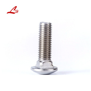 Stainless Steel Plain Metric M6 M8 M10 M12 M16 Standard 304 316 Din603 Mushroom Head <strong>Bolt</strong> Round Head Square <strong>Neck</strong> <strong>Carriage</strong> <strong>Bolts</strong>