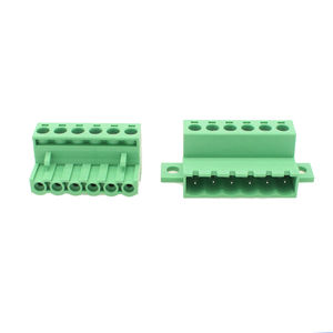 2EDGRKC 5.08 mm Plug-In <strong>Terminal</strong> <strong>Fixed</strong> Chassis Panel Bottom Plate Wire-to-Wire Connection <strong>Terminal</strong> <strong>Block</strong> - Product Image 2