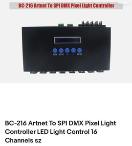 BC-216 Artnet для SPI DMX пиксельный контроллер света, светодиодный свет, управление 16 каналов - Product Image 6