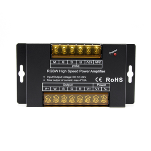 Amplificatore di segnale rgbw dc12-24v guscio di ferro pwm ripetitore e controller di potenza ad alta velocità rgbw a 4 canali per striscia led - Product Image 4