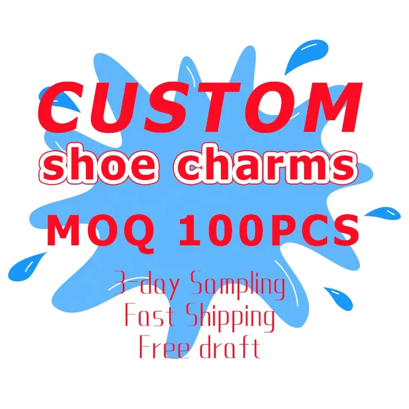 ที่กําหนดเองรองเท้าพีวีซีตกแต่งผู้หญิงเด็กโลโก้ที่กําหนดเองขายส่ง Charms สีดํา Clogs รองเท้า Charm