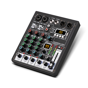 Xtuga Z-4 Metal DSP dijital yankılanma modülü 99 etkisi USB Mini karıştırma konsolu 4 kanal mikser De ses profesyonel - Product Image 4