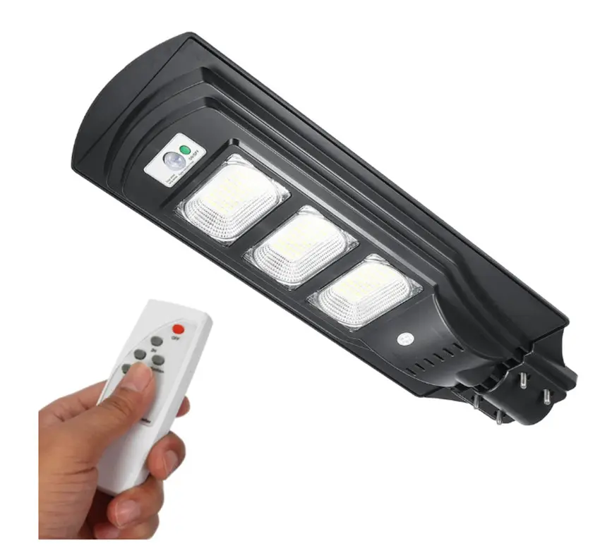 high lumen power energy saving ip65 road light integrated lamp outdoor lighting all in one 90w 100w led solar street light abs