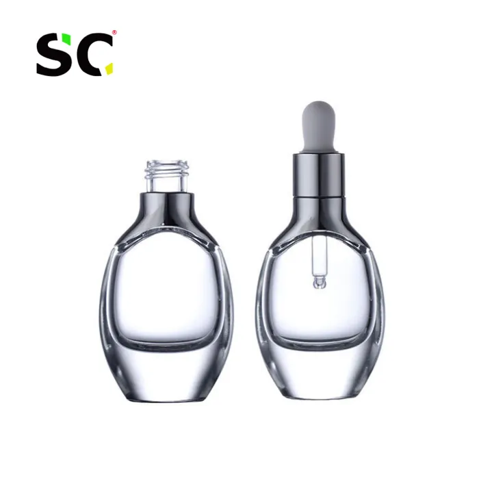 कॉस्मेटिक इत्र की शीशी सार 30g 50g खाली कांच सीरम बोतल 30ml 50ml सीरम बोतल लोशन पैकेजिंग