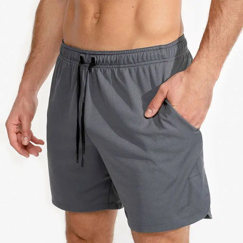 Шорты мужские облегающие для йоги, бега, повседневные спортивные шорты-бермуды с узором из нейлона для мужчин, летние шорты со средней талией из 100% хлопка