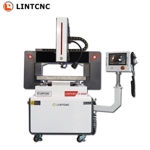 6060 4 assi in alluminio acciaio ottone processo Cnc Router Cantilever sistema di controllo con Controller palmare in ghisa tavolo 2.2kw - Product Image 3
