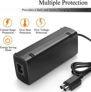 อะแดปเตอร์จ่ายไฟสำหรับ Xbox 360บาง100-245V อะแดปเตอร์ AC แรงดันไฟฟ้าอัตโนมัติอิฐไฟฟ้าพร้อมสายไฟสำหรับ Xbox 360คอนโซลแบบบาง - Product Image 5