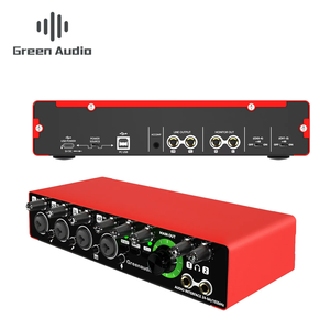 Tarjeta de sonido de interfaz de Audio USB profesional de 4 canales para grabación de Podcast instrumento Musical - Product Image 1