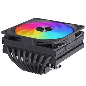 Horizontal Ultra Slim <strong>HeatSink</strong> 8 Heat Pipes CPU Cooler for Micro ATX Case Processor Thermal Cooling Fan Easy-<strong>to</strong>-install Socket - Product Image 1