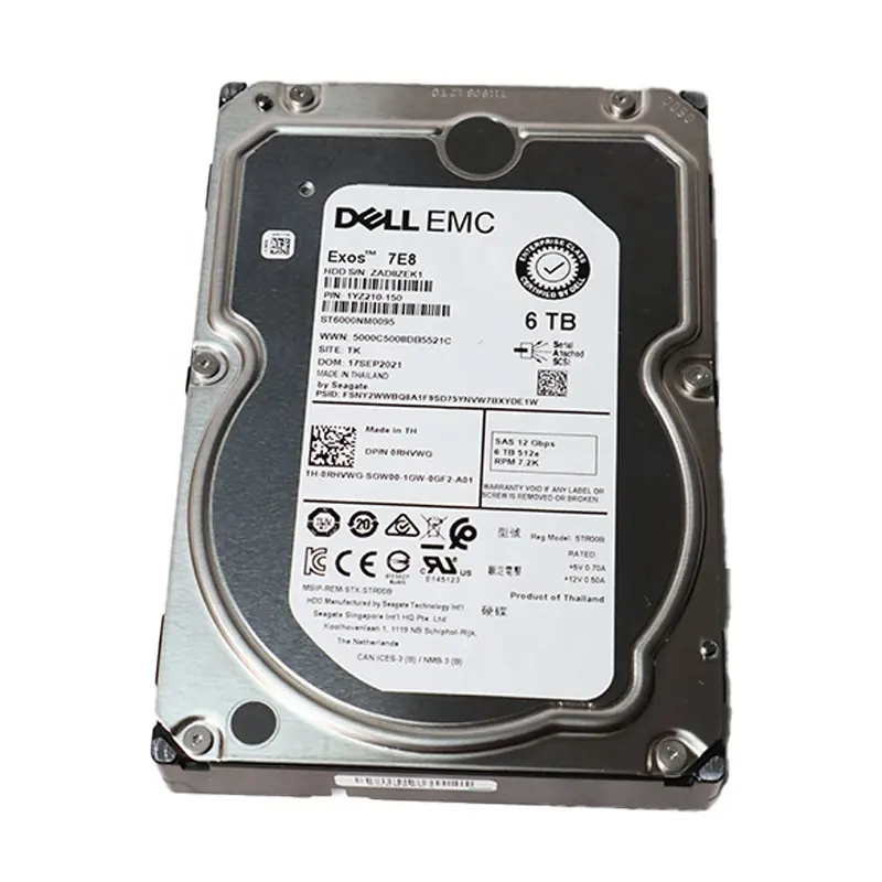 Dell 16TB 7.2K RPM SAS 12Gbps 512e disco rigido a caldo da 3.5 pollici