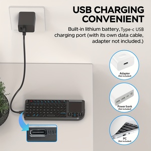 Factory Wholesale Wireless Mini <strong>Keyboard</strong> 7 Color Backlit <strong>Keyboard</strong> 2.4G Touchpad Handheld <strong>Keyboard</strong> for PC <strong>Android</strong> TV Box - Product Image 4