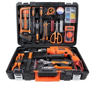 119件热手工具套装家用工具箱套装多功能工具包套装带塑料工具箱便宜SR077-3 - Product Image 1