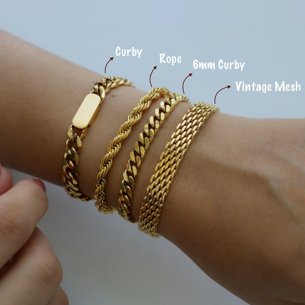 Bracelet vintage en or