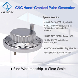Painel de Metal MJ800 Handy Manual Pulse Generator 80mm Volante 25/100PPR 24V Handheld <span class=keywords><strong>MPG</strong></span> para Máquinas-Ferramentas <span class=keywords><strong>CNC</strong></span>