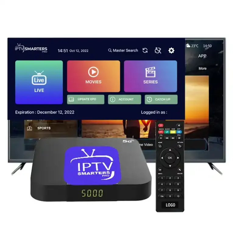 Chất lượng cao IPTV thuê bao Trex 4K UHD TV Box cho Android Hà Lan Hà Lan OTT STB thử nghiệm miễn phí Set-up Box