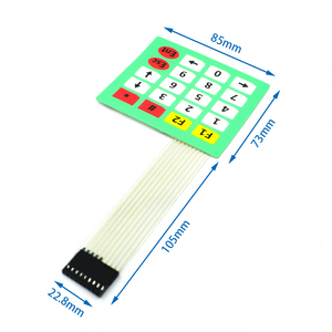1*2 3 4 5 Tasten knopf Membran schalter 3*4 4 X5 Matrix Array Tastatur 1 X6 Tastatur mit LED-Bedienfeld Pad DIY Kit für Arduino