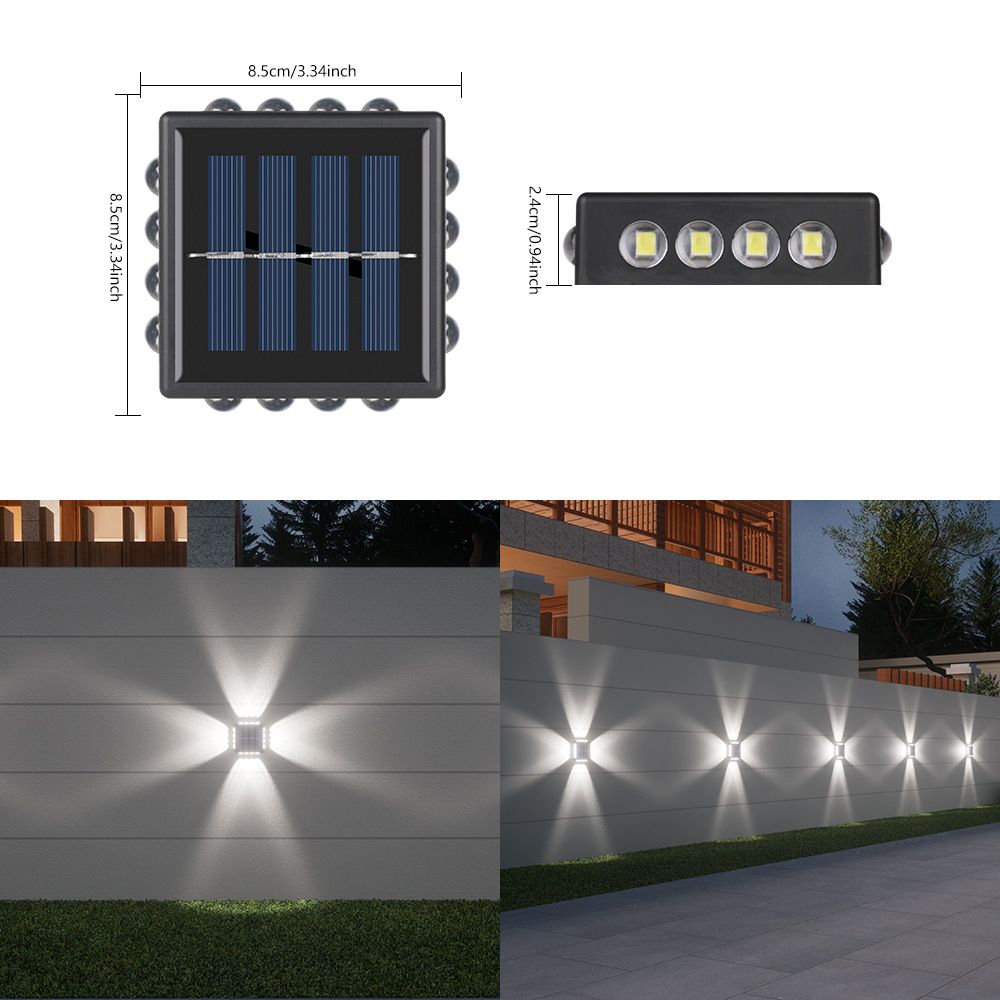 Miroir convexe 16 LED lumière blanche