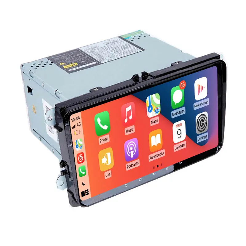 9 "android 11 reproductor de dvd de coche para VW Golf MK5 Jetta Passat Polo Tiguan Wifi 3G GPS BT Radio SD OBD espejo enlace autobús