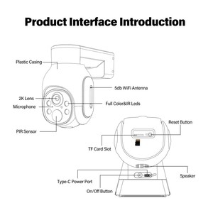 ENSTER, venta al por mayor, cámara de Panel Solar, red WiFi de baja potencia, detección de movimiento PTZ, Sensor CMS para exteriores, tarjeta de memoria, nube de datos - Product Image 6