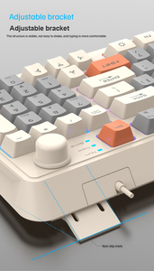 迅狐K82游戏有线键盘RGB USB端口发光键盘94键有线笔记本电脑台式机 - Product Image 5