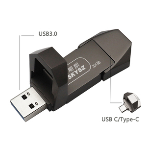 顶级时尚固态u盘pendrive 32 1 tb u盘全新4合1型-c otg u盘