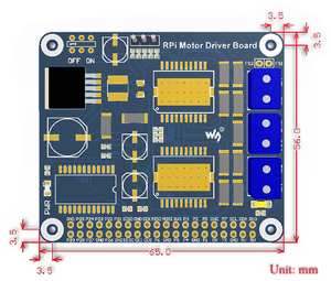 Raspberry Pi-Erweiterungs karte, DC-Motor/Schrittmotor-Treiber - Product Image 4
