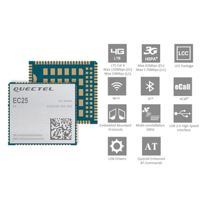 Quectel EC25-EUX LTE Cat4モジュール0 9mAスリープパワーEMEA地域B28AバンドCE RCM認定デュアルUARTインターフェース - Product Image 3