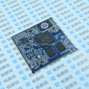 Placa base de doble núcleo con orificios de sello, CORTEX-A7 de brazo de código abierto, memoria de 512M, Allwinner A20