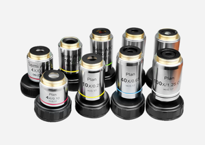 Objetivo de microscopio Lente de objetivo de aluminio Interfaz Diámetro 20,2mm Lente de vidrio óptico - Product Image 5