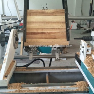 Factories Autofeeding TJ1530 Single Axis and Two Blades <strong>Automatic</strong> Wood <strong>Lathe</strong> Machine