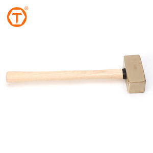 गैर-स्पार्किंग जर्मन प्रकार विस्फोट सबूत गैर-स्पार्कलिंग उपकरण लकड़ी के हैंडल के साथ स्लेज हथौड़ा - Product Image 2