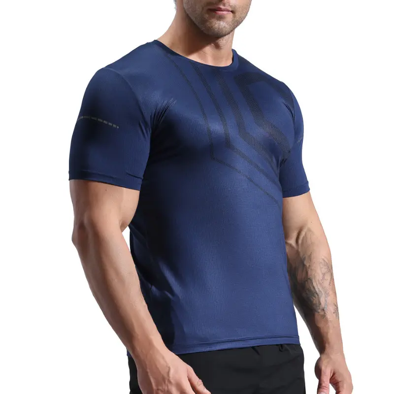 Trend produkte Neuankömmlinge benutzer definierte Logo Herren Fitness studio Fitness Shirt Männer Grafik T-Shirts
