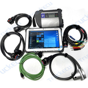 MB yıldız C4 SD Connect C4 Benz için otomatik Wifi DOIP çoklayıcı c5 c6 araba kamyon Van SPRINTER teşhis aracı yazılım + FZ G1 Tablet - Product Image 4